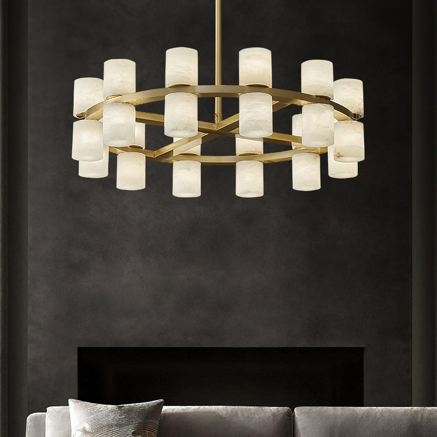 Tabitha Alabaster Chandelier - fovolighting