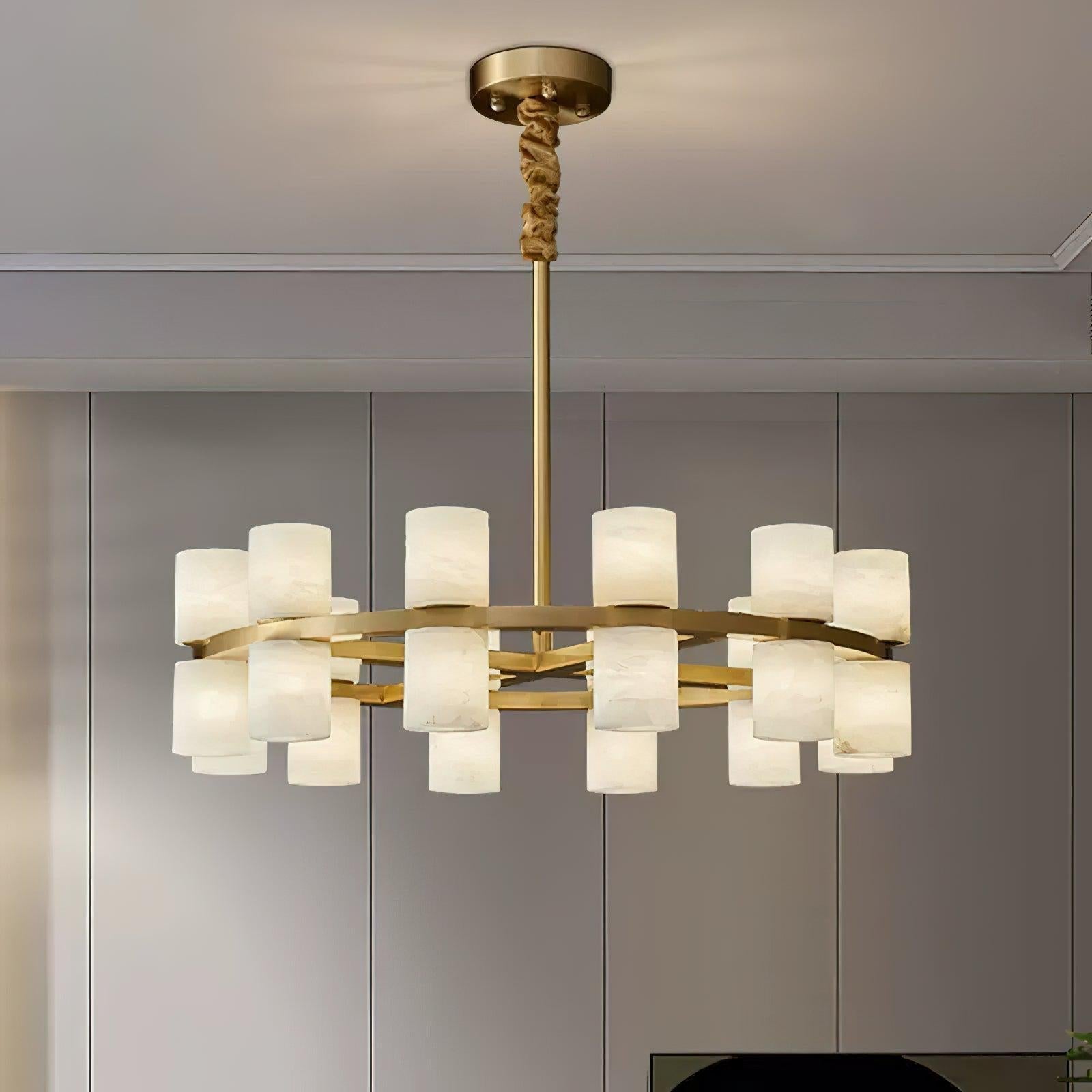 Tabitha Alabaster Chandelier - fovolighting