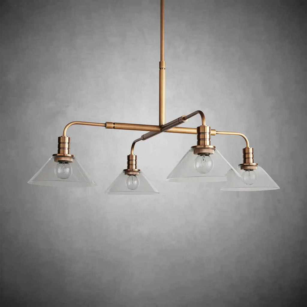 Theron Glass Round Chandelier 30'' 52'' - fovolighting