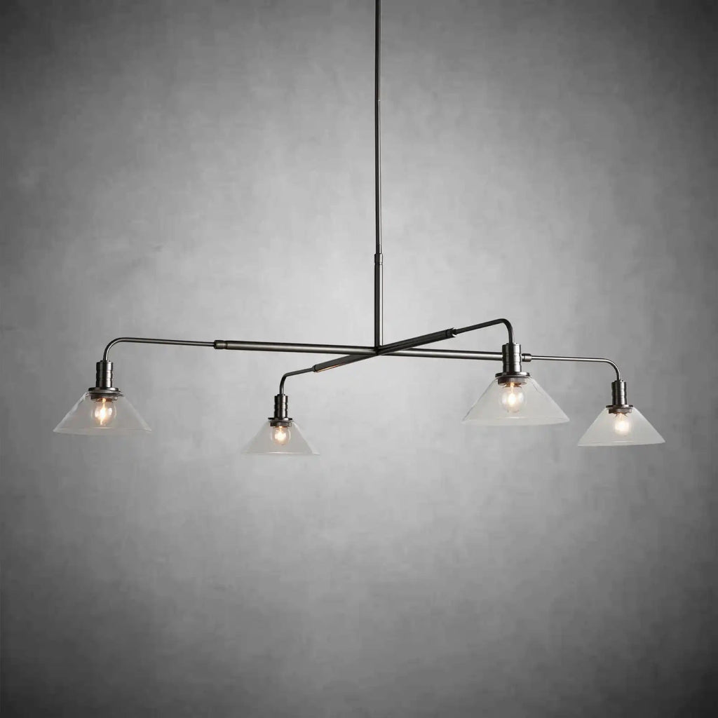 Theron Glass Round Chandelier 30'' 52'' - fovolighting
