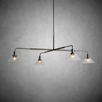 Theron Glass Round Chandelier 30'' 52'' - fovolighting