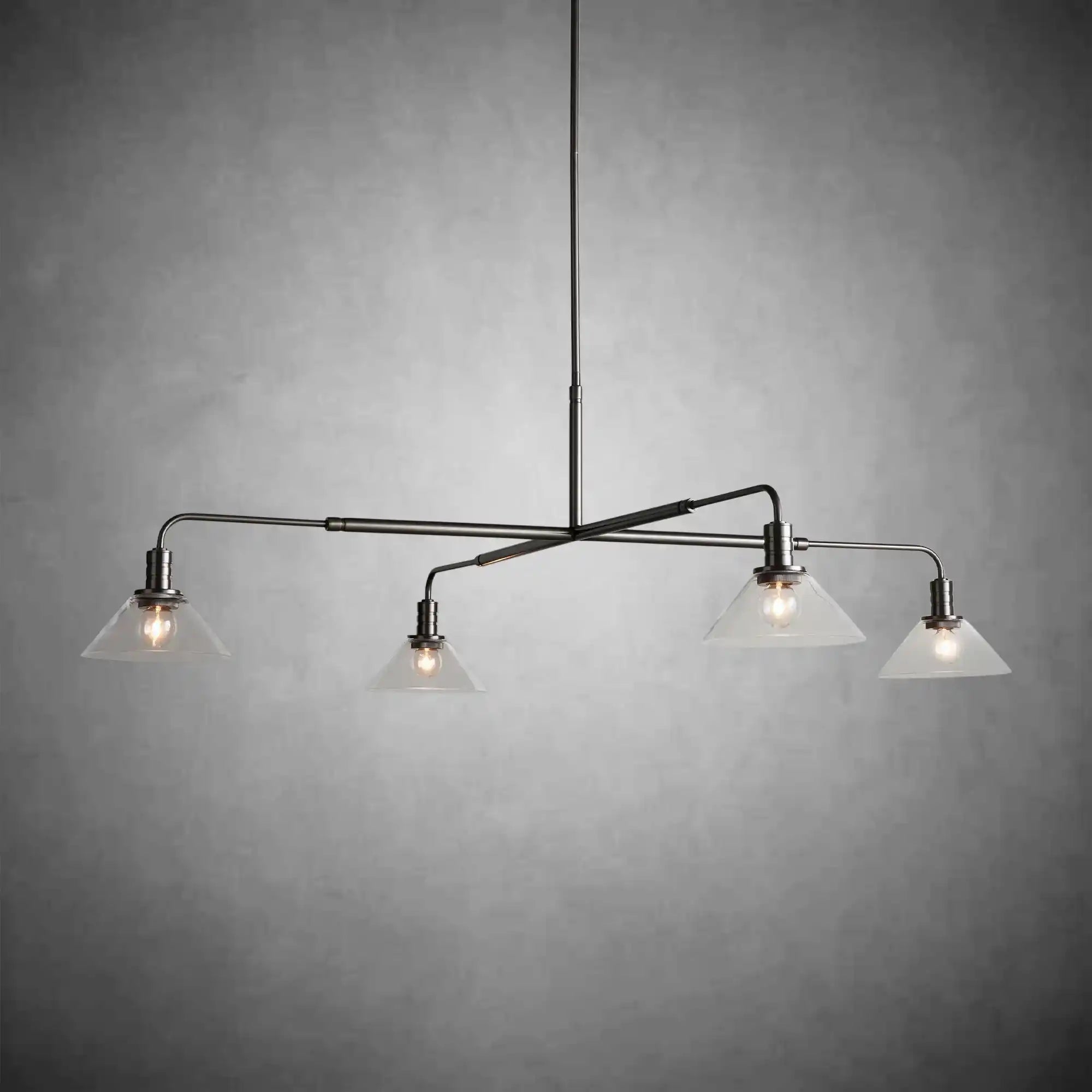 Theron Glass Round Chandelier 30'' 52'' - fovolighting
