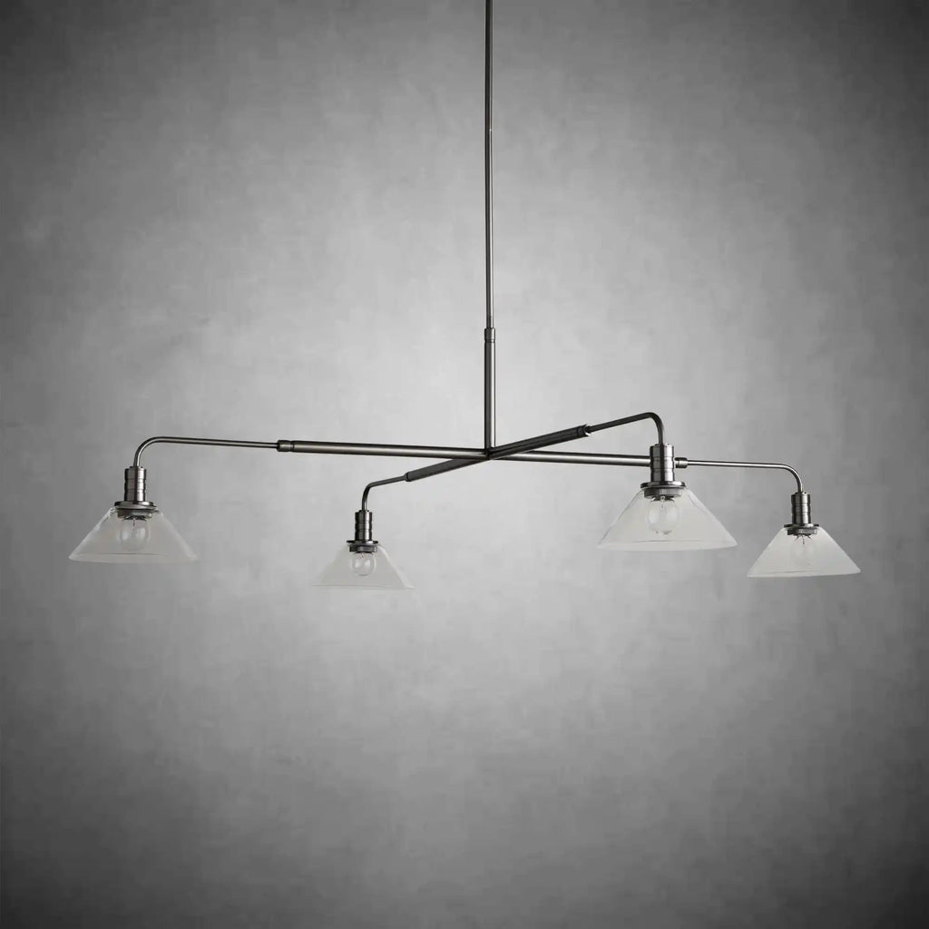 Theron Glass Round Chandelier 30'' 52'' - fovolighting