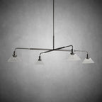 Theron Glass Round Chandelier 30'' 52'' - fovolighting