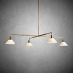 Theron Glass Round Chandelier 30'' 52'' - fovolighting
