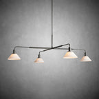 Theron Glass Round Chandelier 30'' 52'' - fovolighting