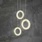 Theseus Alabaster Lorry Toroid Staircase Chandelier - fovolighting