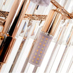 Tiered Foyer Staircase Spiral Crystal Chandelier Hotel Hall/ Entrance High Ceiling Pendant Lighting Fixture - fovolighting