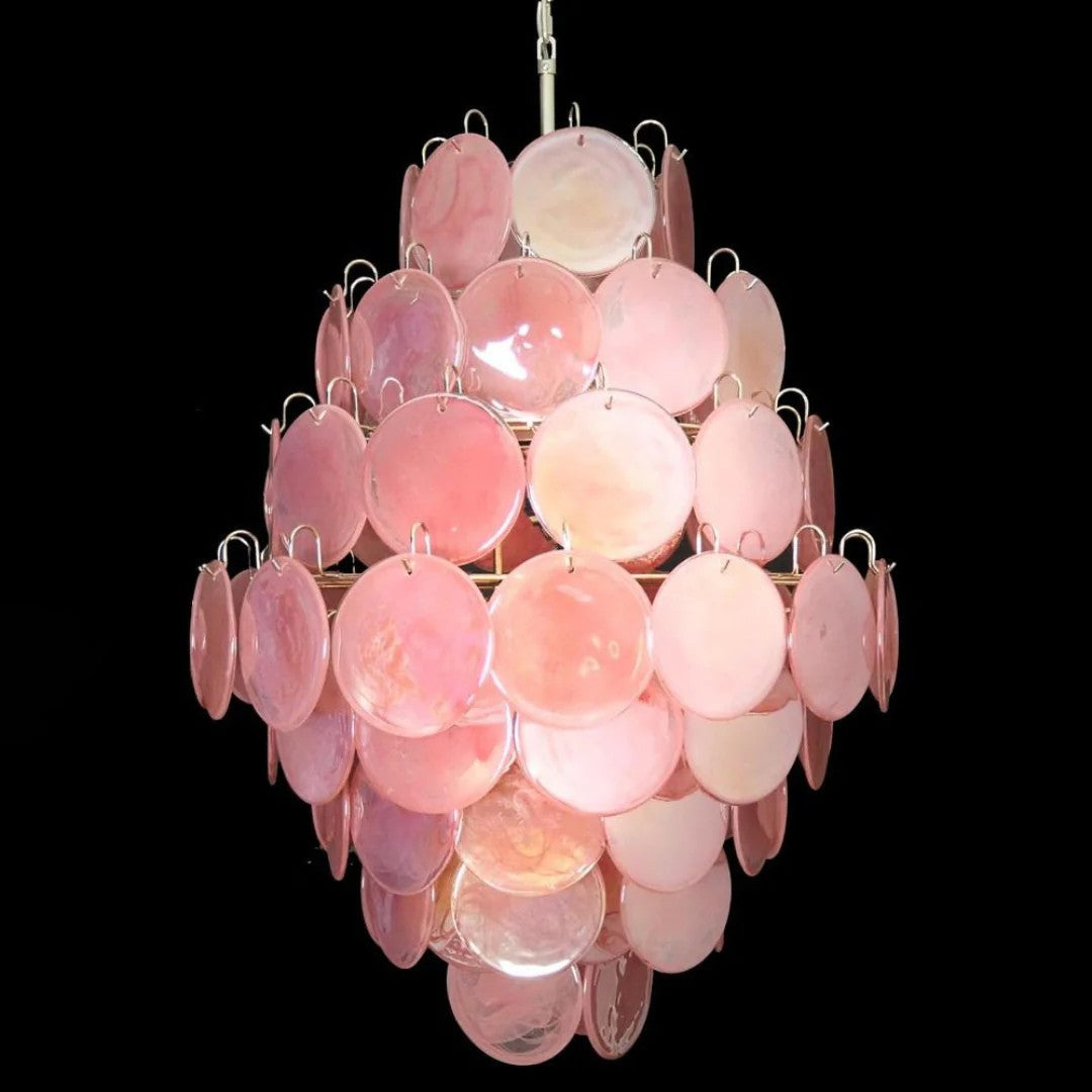 Gallery Vintage Murano Glass Tiered Chandelier