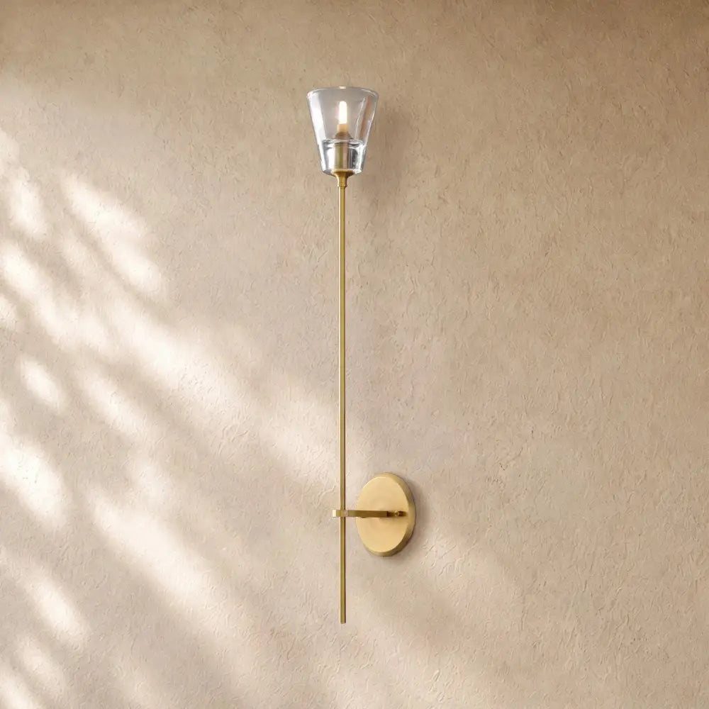 Torche De Verra Grand Sconce - Lacquered Burnished Brass