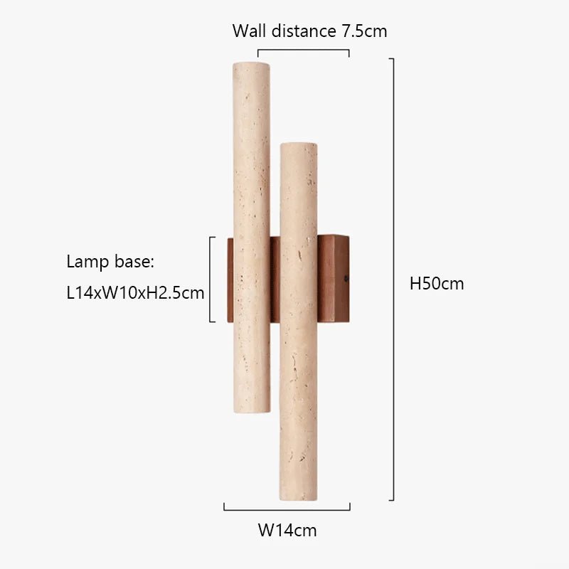 Toscana Travertine Wall Light - fovolighting