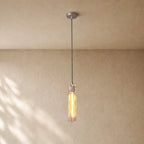 Tronchy Glass Pendant - Bronze / Smoke