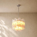 Tronchy Glass Round Chandelier - 22’’ / Bronze / Clear