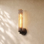 Tronchy Glass Sconce - Bronze / Smoke