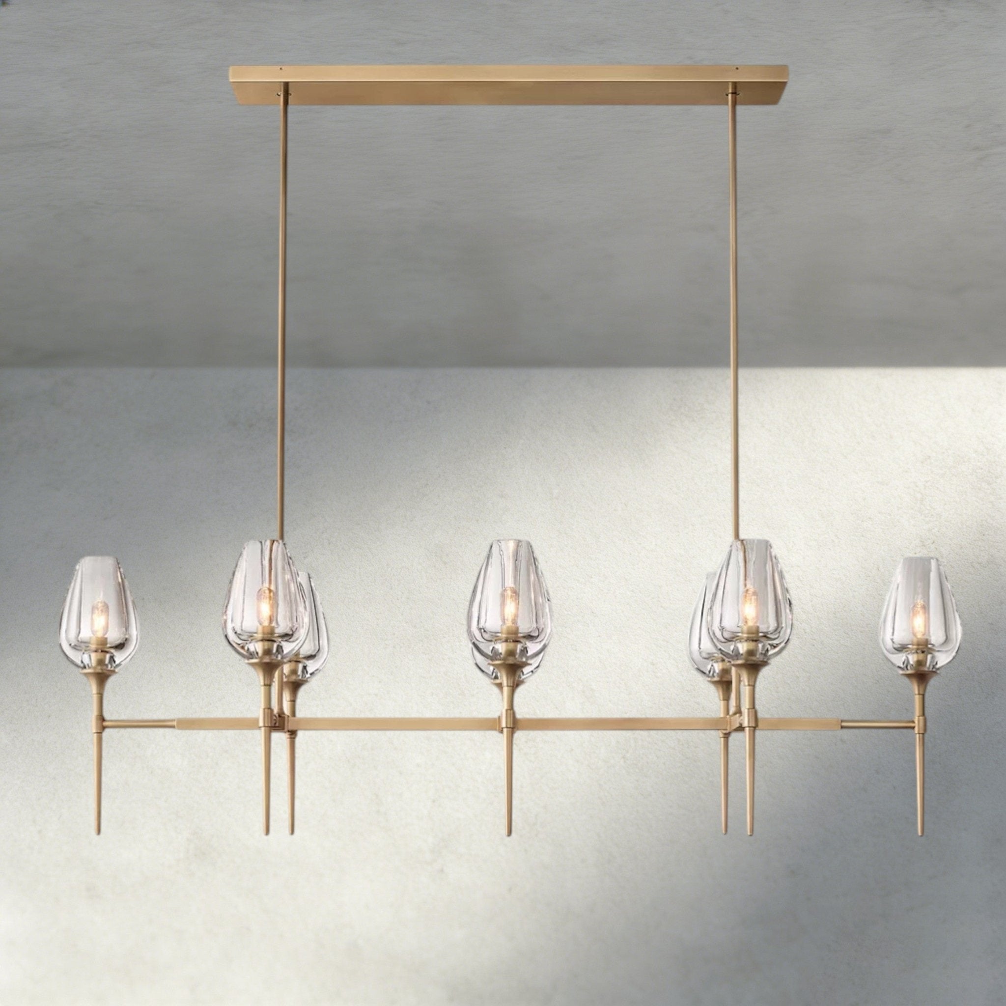 Tulip Linear Chandelier 52", 65" - fovolighting
