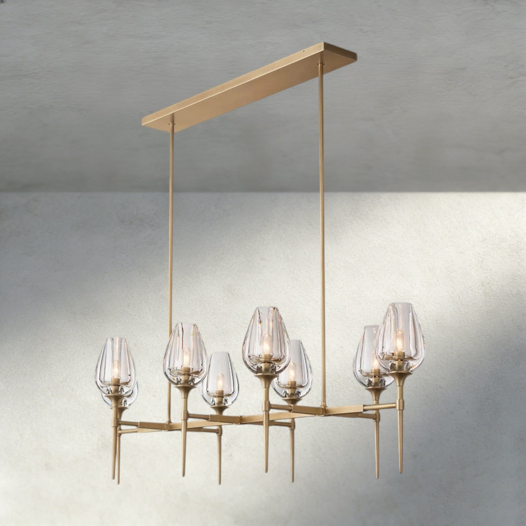 Tulip Linear Chandelier 52", 65" - fovolighting