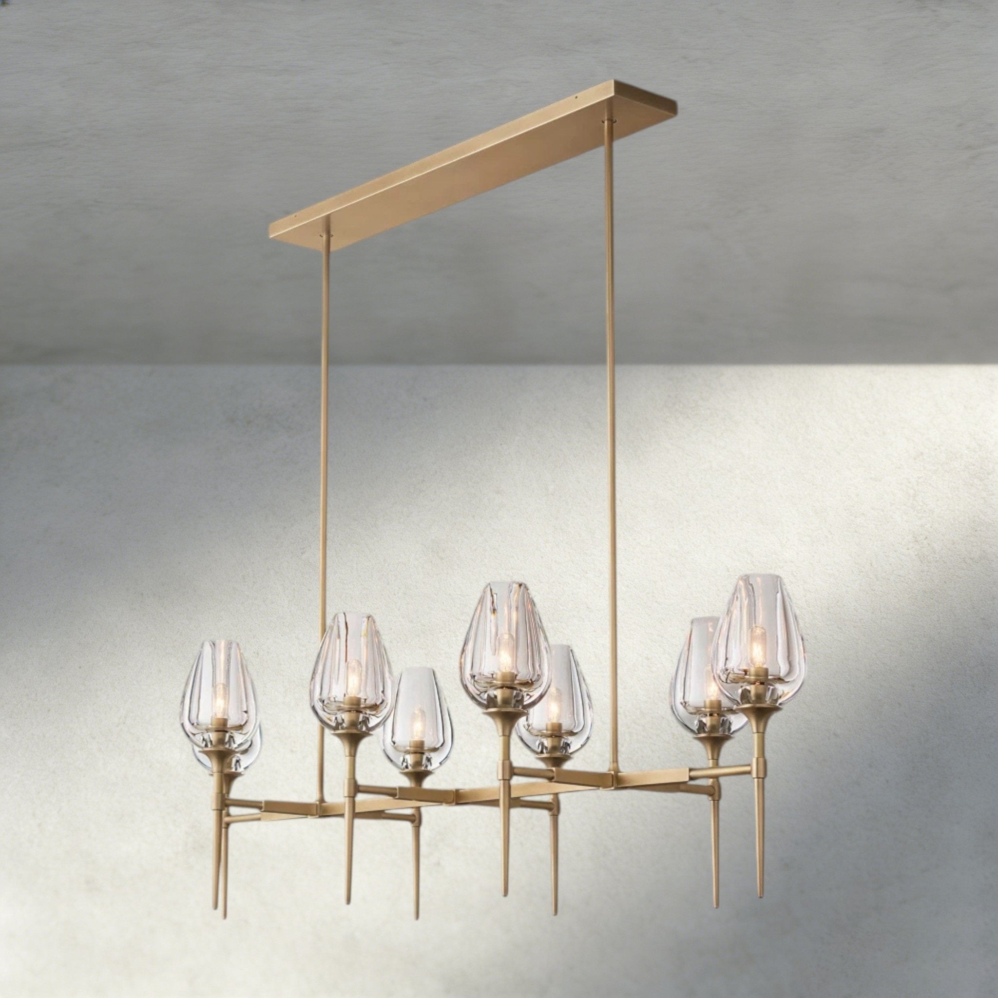 Tulip Linear Chandelier 52", 65" - fovolighting