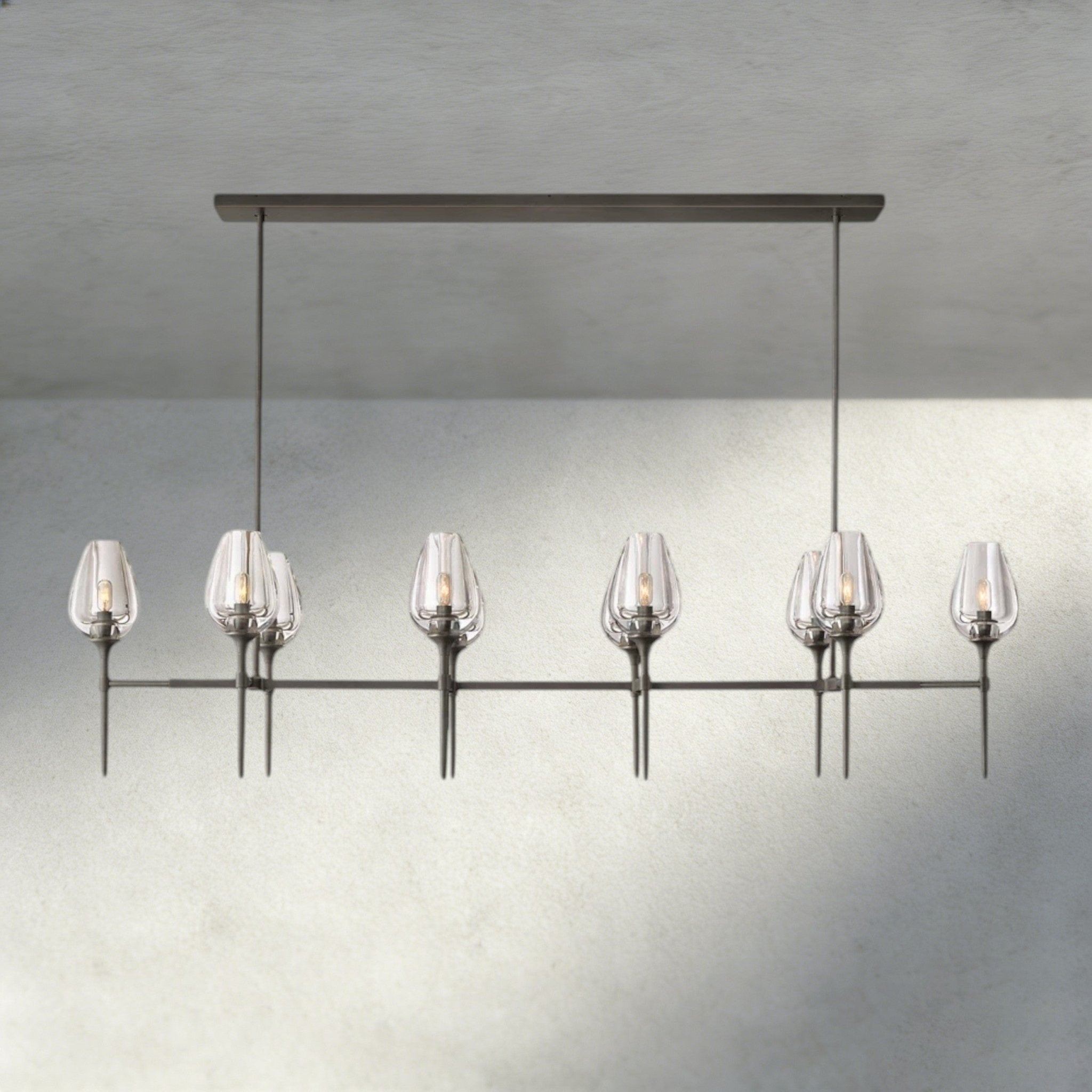 Tulip Linear Chandelier 52", 65" - fovolighting