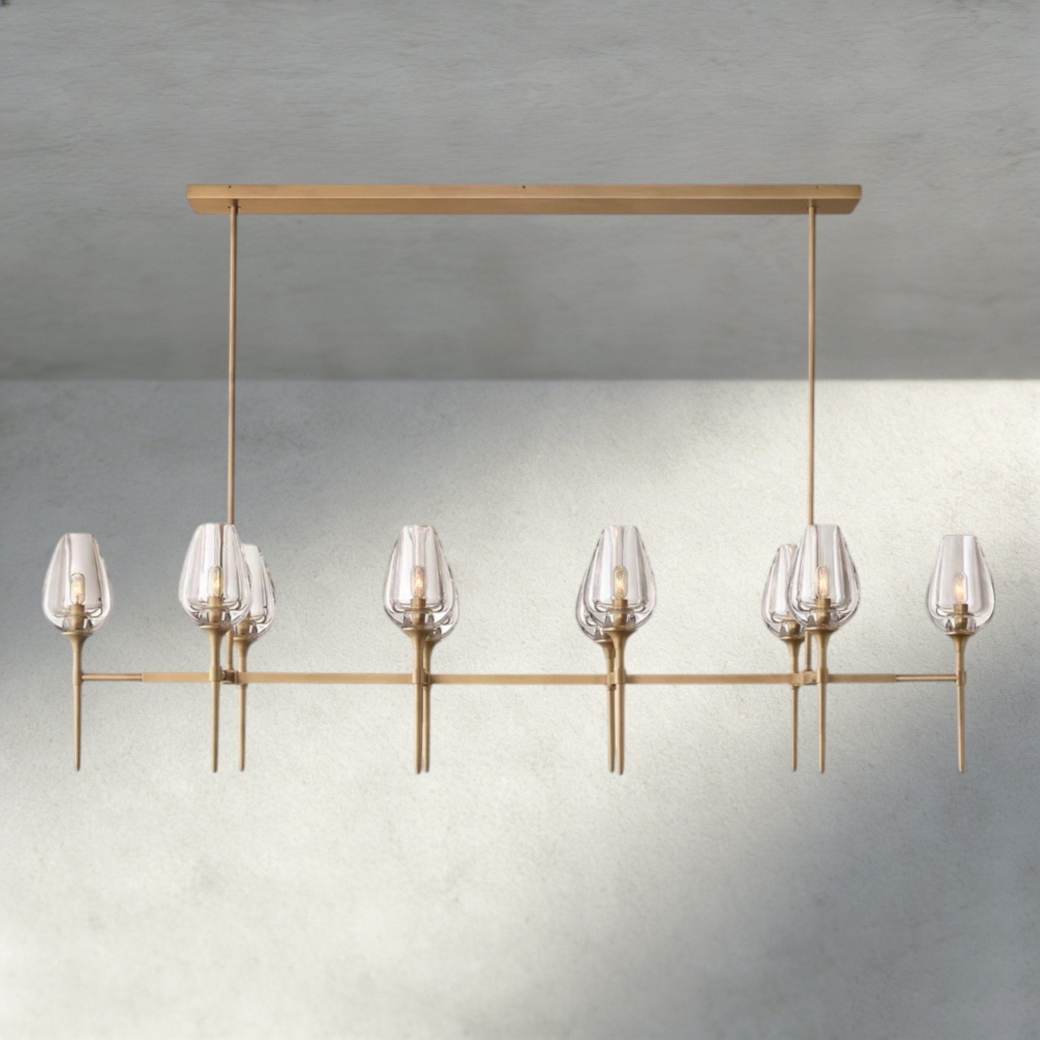 Tulip Linear Chandelier 52", 65" - fovolighting