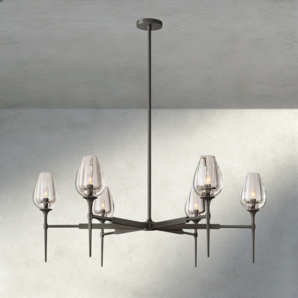 TULIP ROUND CHANDELIER 27", 42", 54" - fovolighting