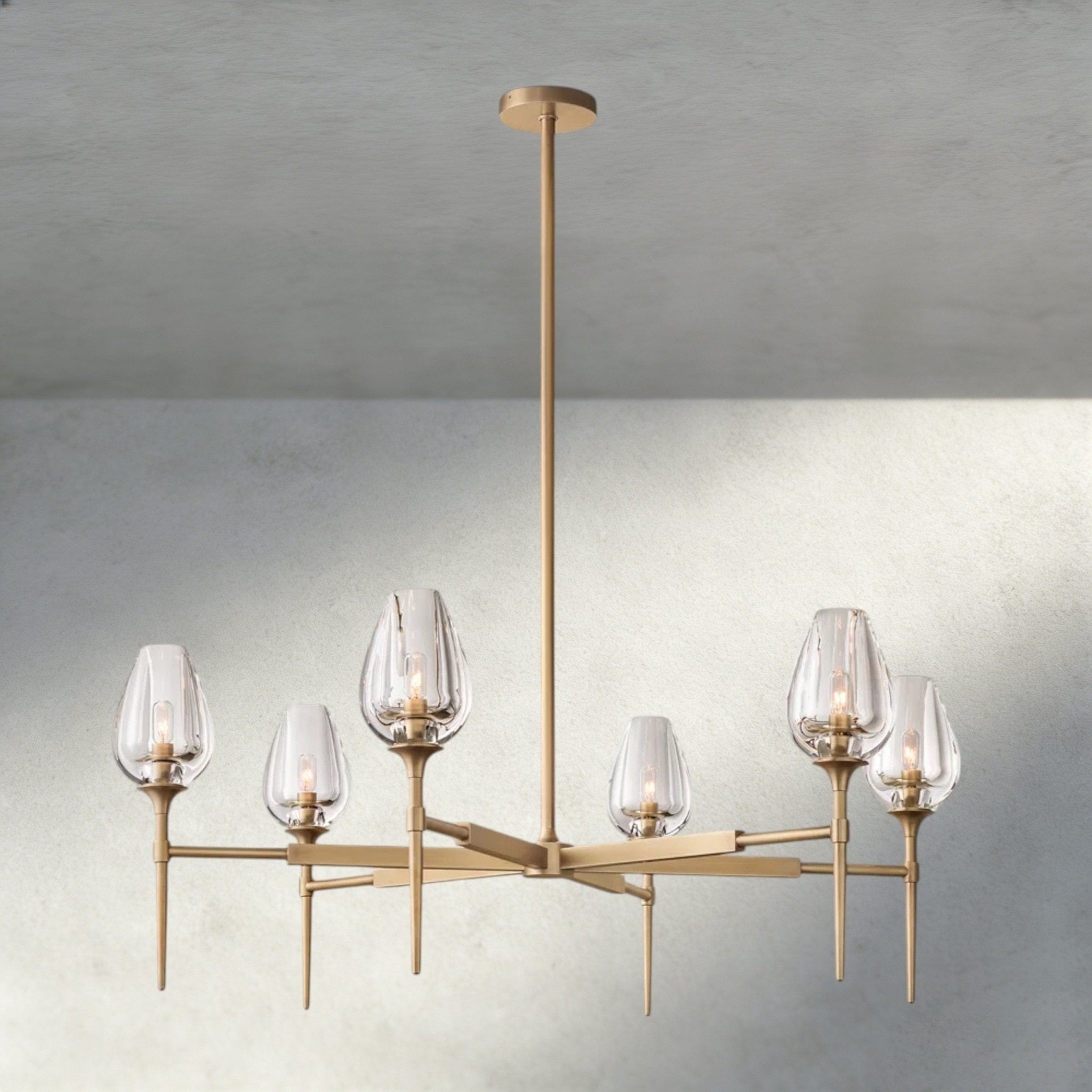TULIP ROUND CHANDELIER 27", 42", 54" - fovolighting