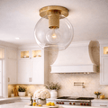 Utilitaira Globe Shade Flushmount - fovolighting