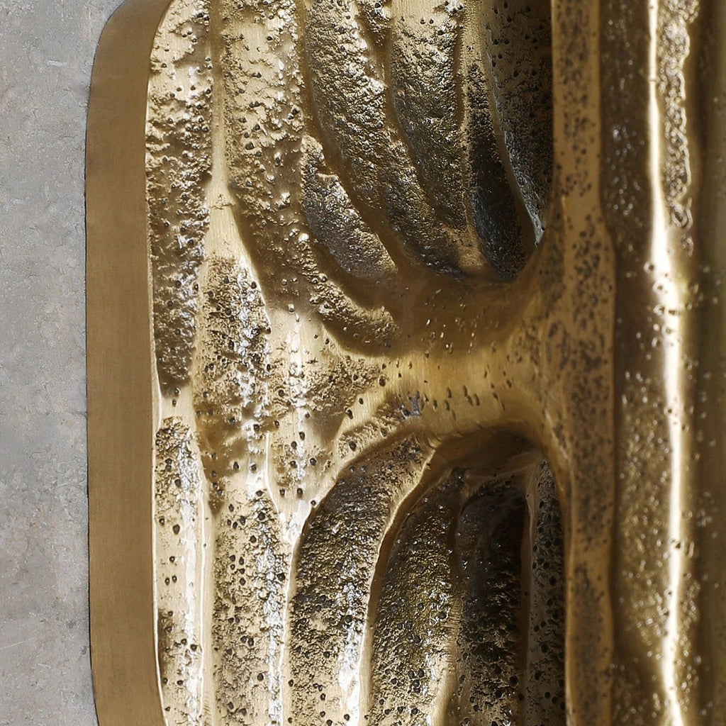 Valen™ Forged Brass & Marble Wall Sconce - fovolighting