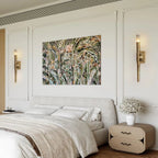 Valen™ Forged Brass & Marble Wall Sconce - fovolighting