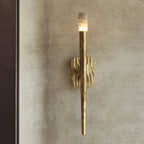 Valen™ Forged Brass & Marble Wall Sconce - fovolighting