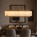 Valente Marble & Copper Modern Chandelier - fovolighting