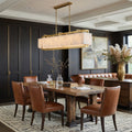 Valente Marble & Copper Modern Chandelier - fovolighting