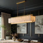 Valente Marble & Copper Modern Chandelier - fovolighting