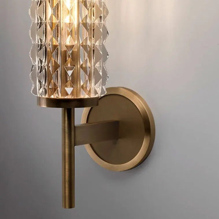 Valette Crystal & Copper Wall Sconce - fovolighting
