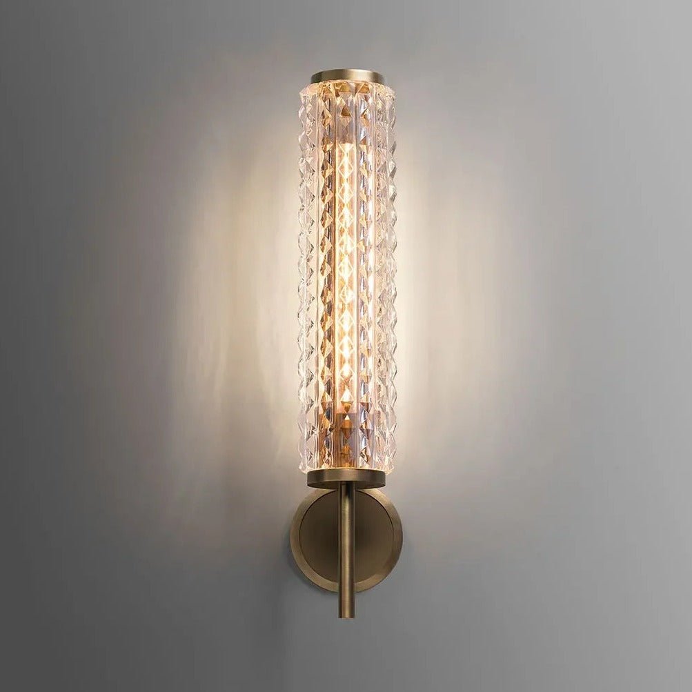 Valette Crystal & Copper Wall Sconce - fovolighting
