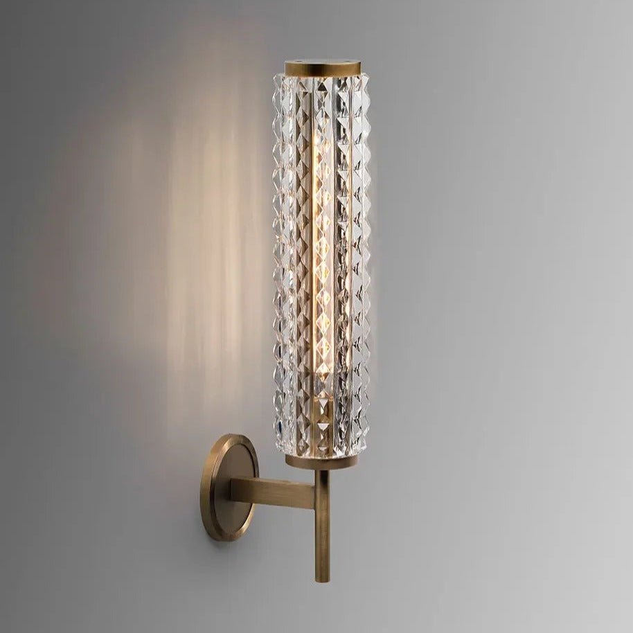 Valette Crystal & Copper Wall Sconce - fovolighting