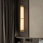 Valle Marble & Brass Wall Sconce - fovolighting