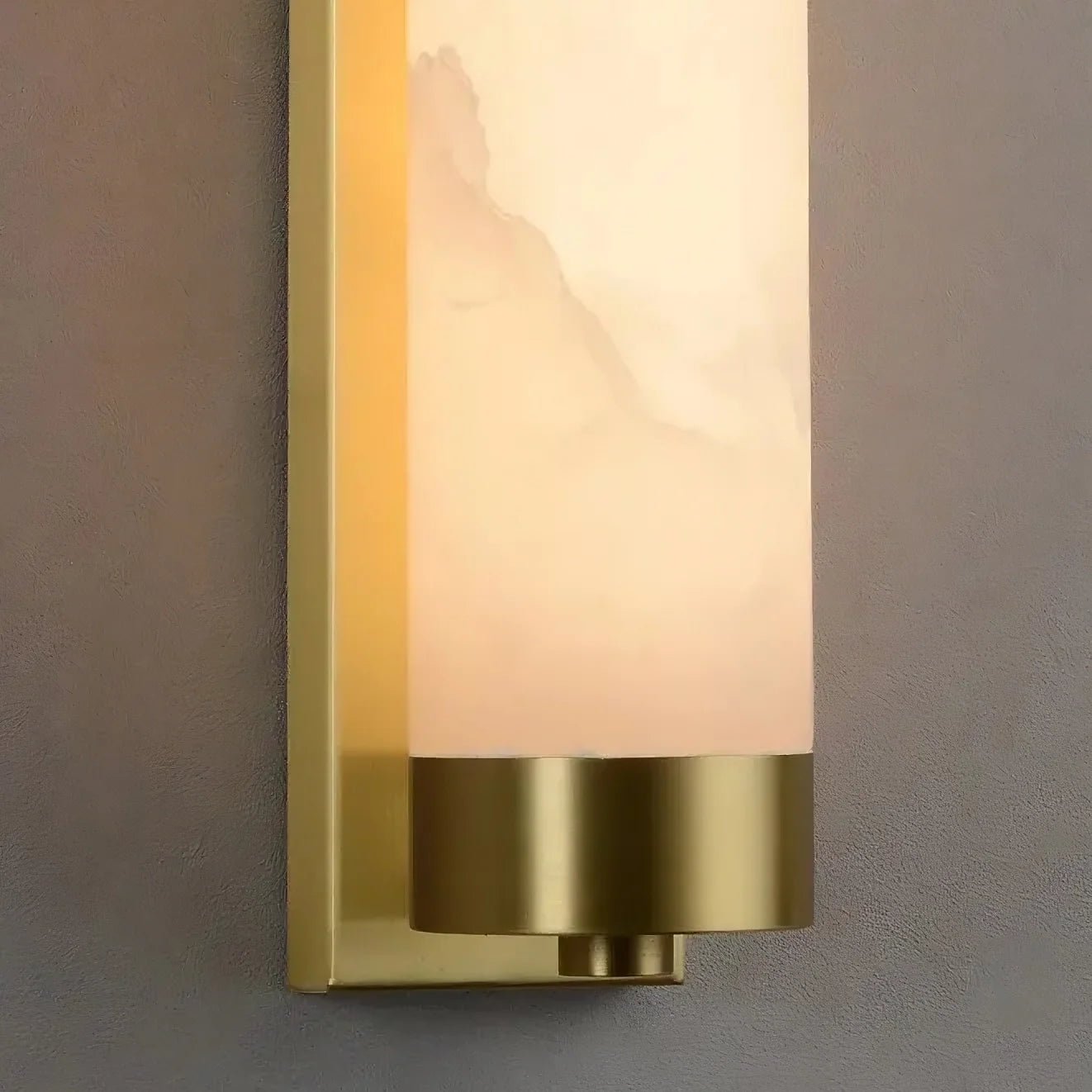 Valle Marble & Brass Wall Sconce - fovolighting