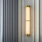 Valle Marble & Brass Wall Sconce - fovolighting