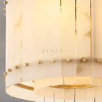 Valmont 2 - Tier Marble Chandelier 23" - fovolighting