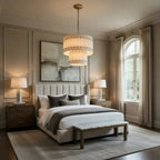 Valmont 2 - Tier Marble Chandelier 23" - fovolighting