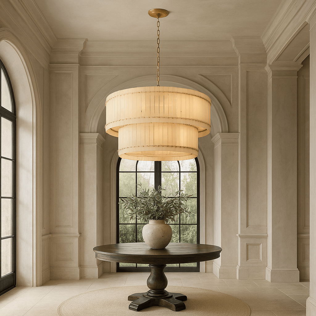 Valmont Marble Chandelier 39" - fovolighting