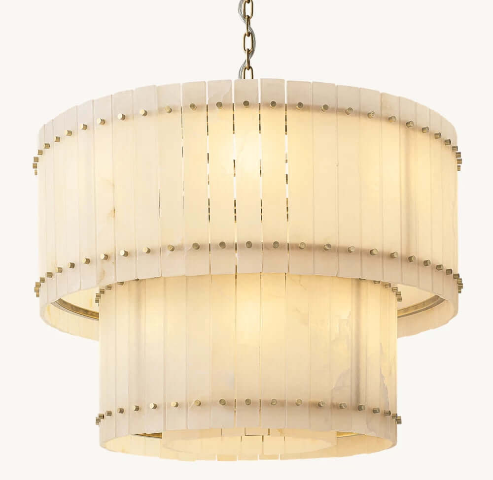 Valmont Marble Chandelier 39" - fovolighting
