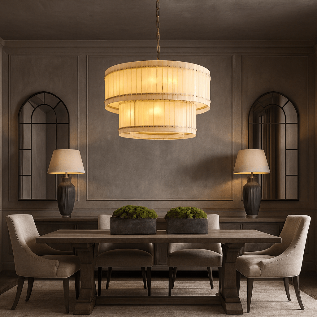 Valmont Marble Chandelier 39" - fovolighting