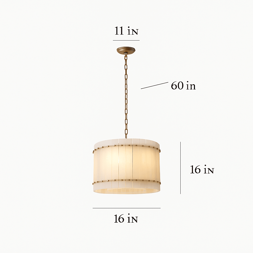 Valmont Marble Round Chandelier 16" - fovolighting