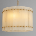 Valmont Marble Round Chandelier 16" - fovolighting