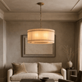 Valmont Marble Round Chandelier 24" - fovolighting
