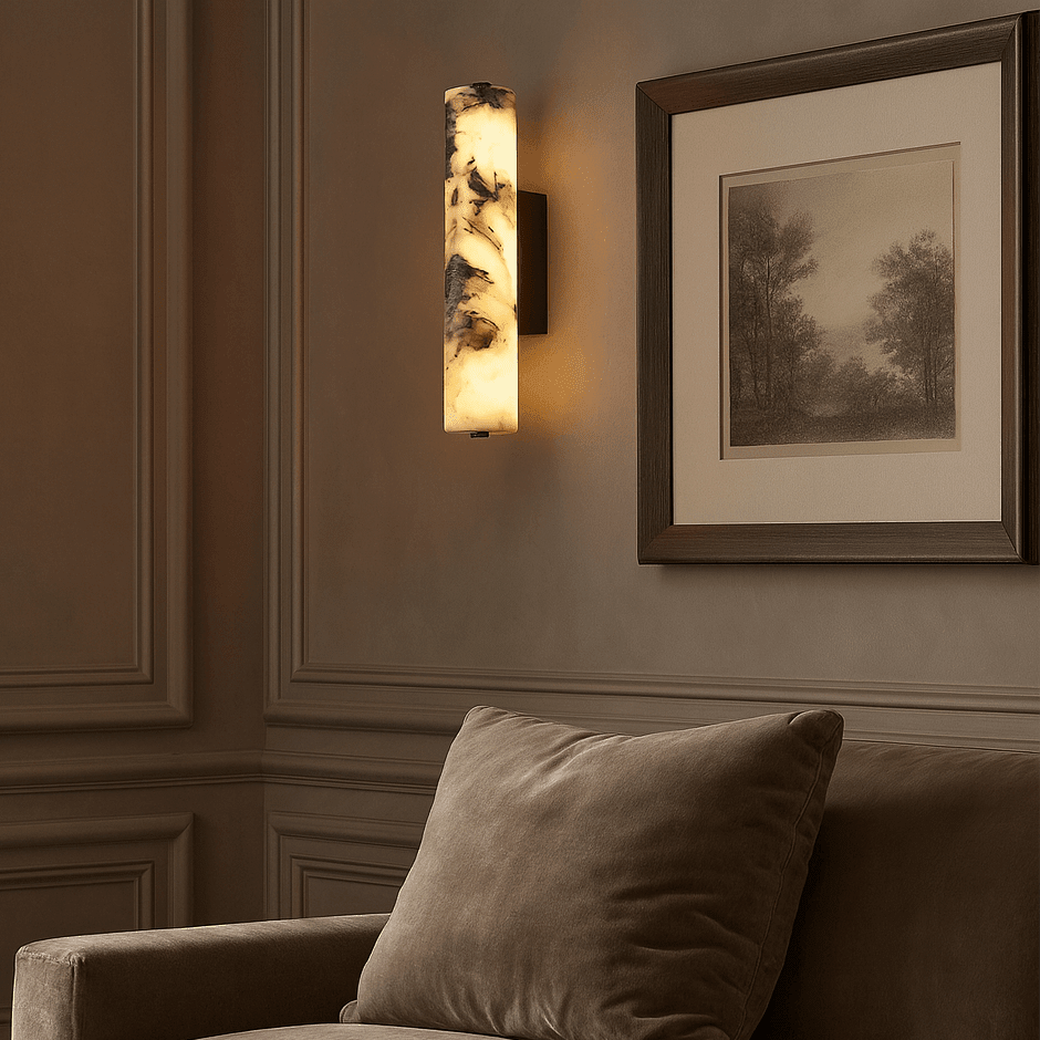Valmont Marble Wall Sconce - fovolighting