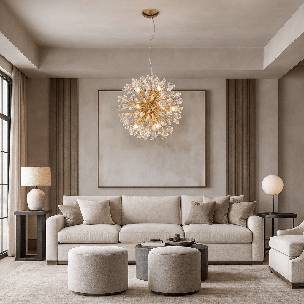 Vanci Crystal Dandelion Chandelier - fovolighting