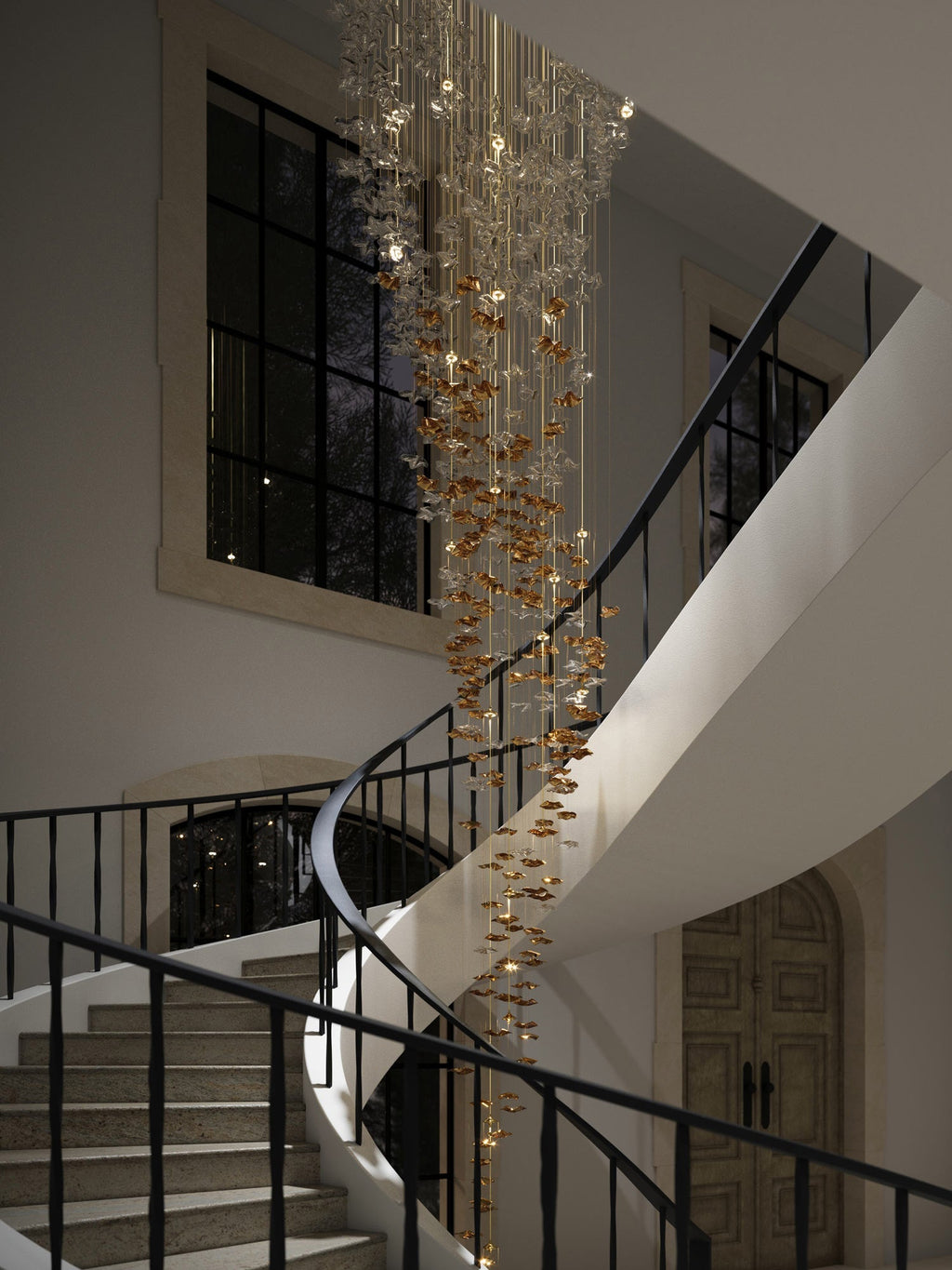 Veloria Fluid Chandelier - fovolighting