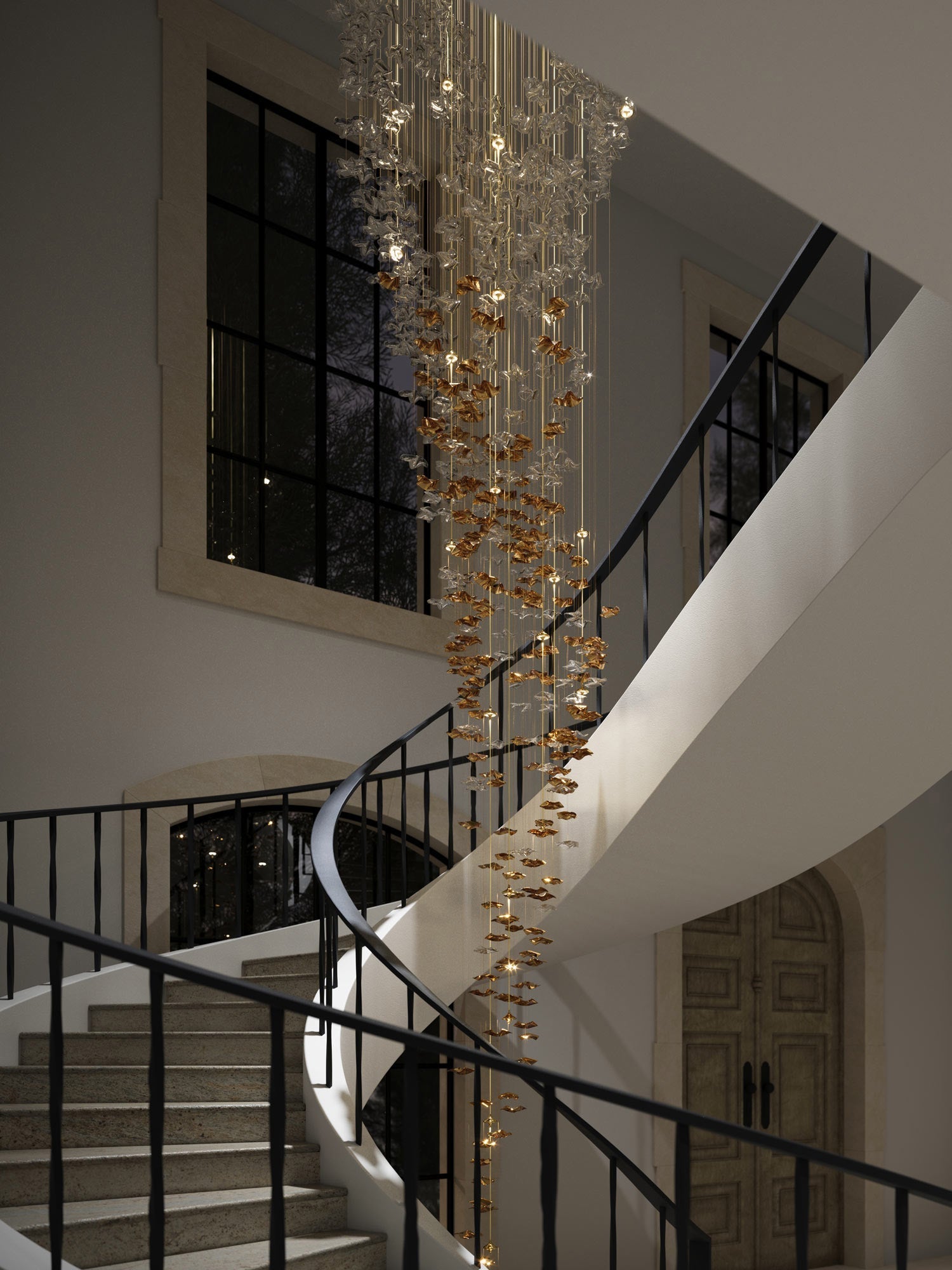 Veloria Fluid Chandelier - fovolighting